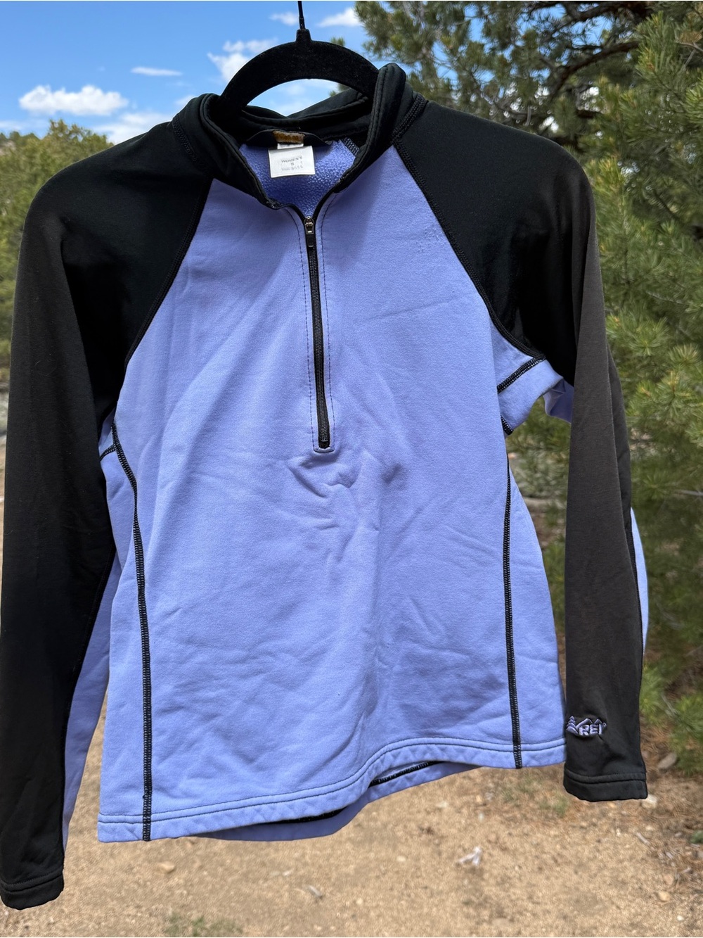 REI thermal quarter zip retro